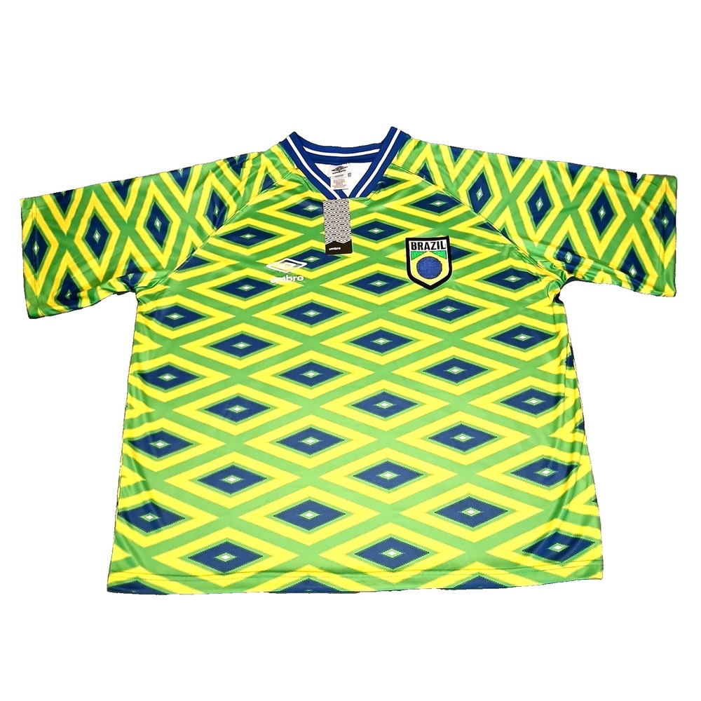 Umbro Shirt Brazil‎ Soccer Jersey Geometric Men's Size M World Cup 2026 Football